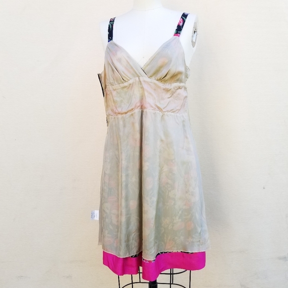 Johnny Was Multicolored Floral Embroidered Strap Babydoll Summer Dress S - Picture 12 of 16